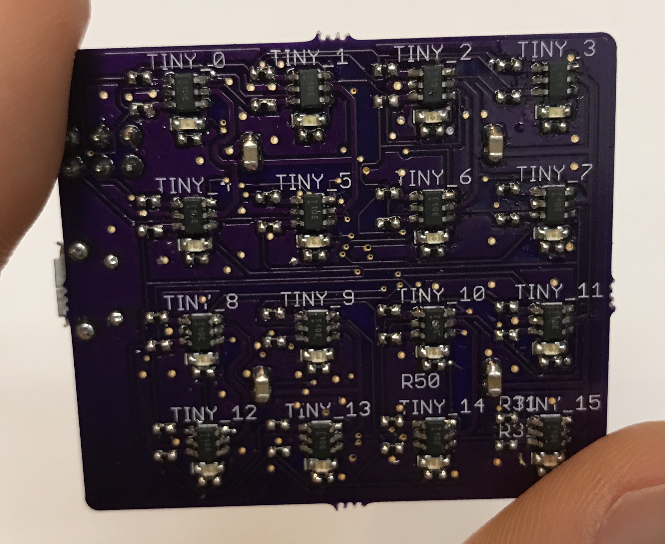 Front side of the tiny cloud PCB